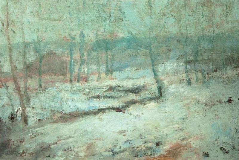 John Henry Twachtman Snow Scene oil painting picture